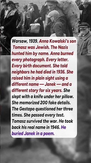 A Polish Mother Hid Her Son's Identity for 6 Years #short #history #ww2