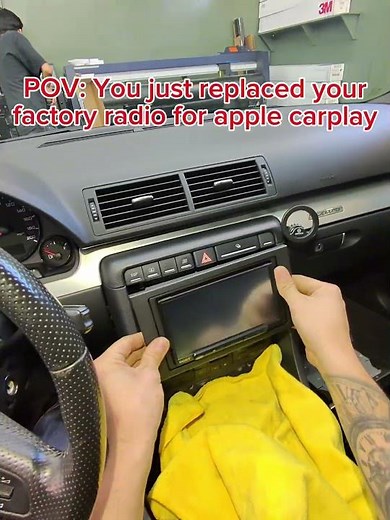 Factory Radio Removal and Apple CarPlay Setup