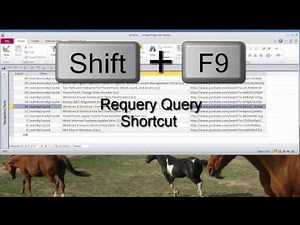 Access - Requery a Query Shortcut