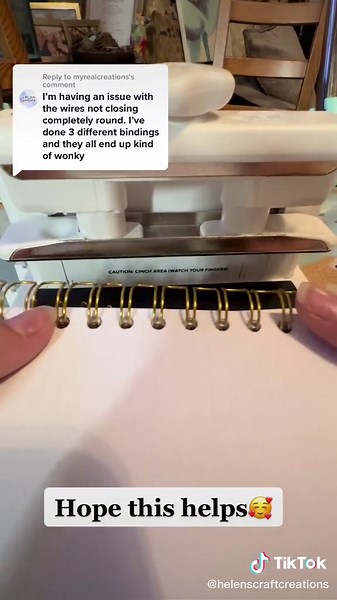 Avoid Squished Binding Wires: Cinch Tip for Perfect Notebooks