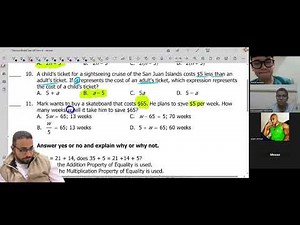 LIVE: Grade 6 Math - Solving Model Test 2 Together! (Semester 1 Final Review)