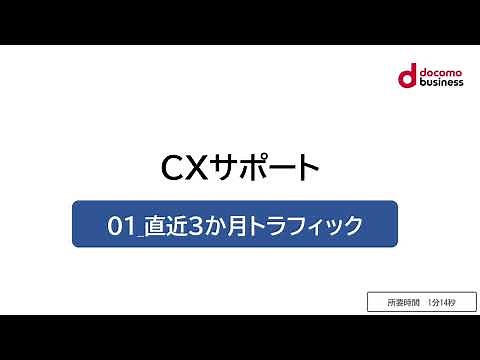 【CXサポート】基本01 3か月トラフィック