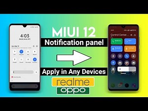 MIUI 12 Notification panel Enable in Realme/Oppo Any Devices |Change notification panel Realme/Oppo