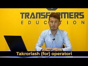 Takrorlash operatori | for operatori | Dasturlash | Robototexnika ‪@TransformersEducation‬