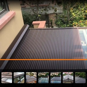 [Hot Item] Outdoor Automatic Roof Mounted Rolling Shutter/ Horizontal Aluminum Roller Shutter
