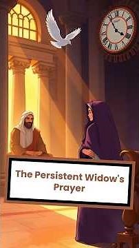 📖 The Story of the Persistent Widow | Luke 18:1-8 | Kid-Friendly Bible Story 🕊️