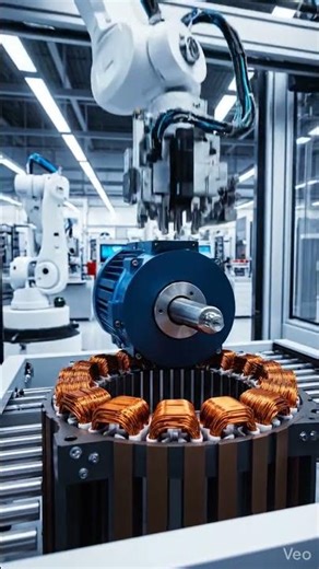 Manufacturing of PMSM Motor #pmsm #evmotor