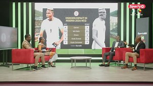 "I wish I played with Victor Osimhen... he's a great striker" ~ former Super Eagles fullback Ifeanyi Udeze 😂🇳🇬 How will you rate Osimhen 's performance vs Benin yesterday? 🦅 | Sporty TV