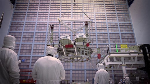 NASA Scientific Visualization Studio | Installing NASA's Nancy Grace Roman Space Telescope Propulsion System - Timelapses