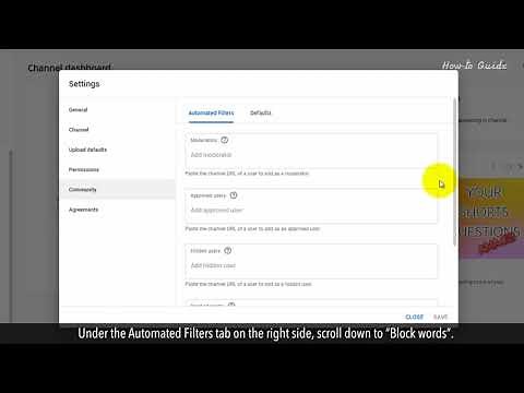 How to Add Words to your Blocked List on YouTube
