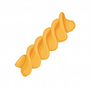 Food ingredient wheat spaghetti pasta cartoon vector isolated...