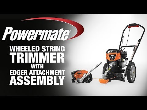 Powermate Wheeled String Trimmer with Edger Combo Kit - Assembly