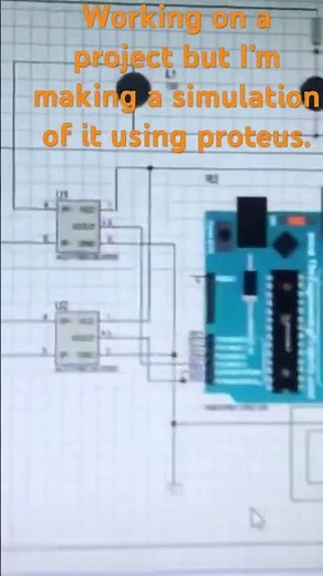 Working on a project but using proteus before I start the main prototype. #proteus #simulator