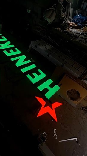 LED Sign Board Making 😱 | Shop Signboard Process #ledsignage#signage#youtubeshorts#shorts#trending