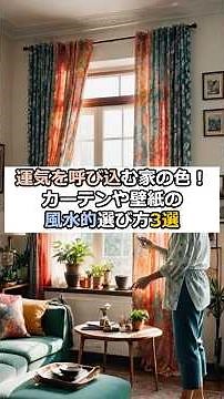 運気を呼び込む家の色！カーテンや壁紙の風水的選び方 #shorts #スピリチュアル #開運 #運気が上がる秘訣