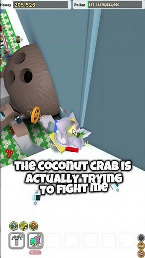 Best way to kill the coconut crab in Roblox Bee Swarm Simulator. #roblox #beeswarmsimulator