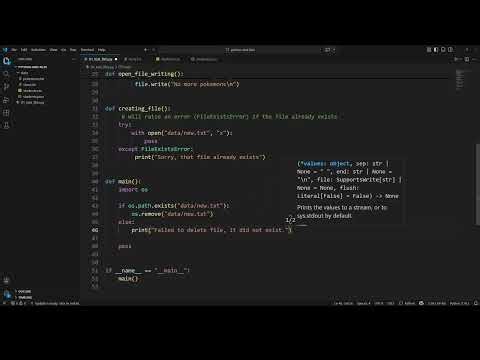 Python for AI - Week 4.8 - File Handling: Deleting Files and Folders