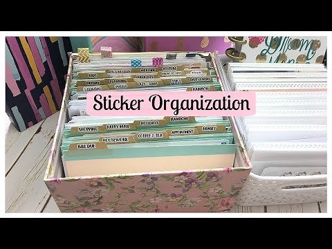 Sticker Organization and Sticker Storage