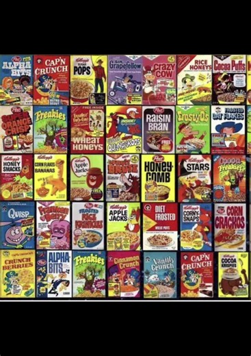Hey GenX! What cereal did you have in your bowl on Saturday morning? #genx #cereal #70s #saturdaymorningcartoons #childhoodmemories