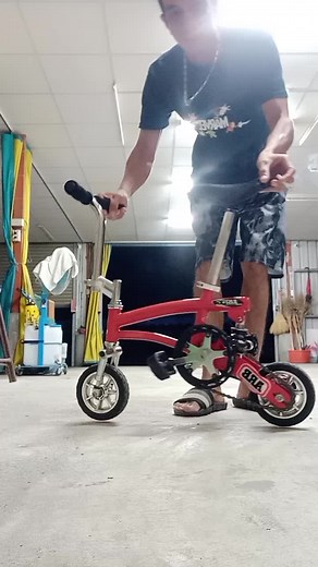 Hang cute ng Bike na bili ko sa Chikwa.. 500nt lng sya. Pang heavy duty nah.. Max load 100kg. .#fyppシ #sss