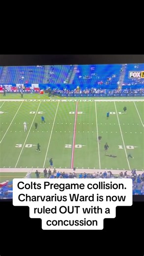 Colts pregame collission charvarius ward injury #football #colts #nfl #football #sports