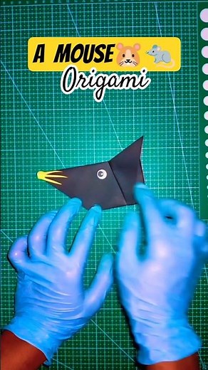How to make A Mouse (Head) Origami tutorial for beginner#shorts #shortart #viralshorts