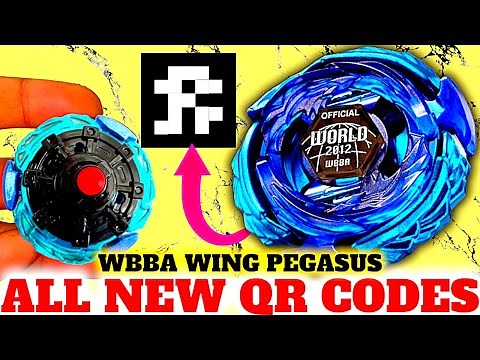 ALL NEW BEYBLADE QR CODES + WBBA WING PEGASUS Unboxing & Review | Beyblade Burst Quad Strike App