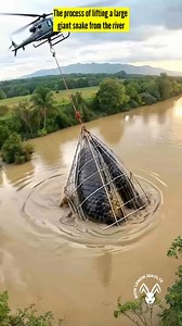 14M views · 79K reactions | The process of lifting a large giant snake from the river #animals #naturalrivers #largesnake #fypシ゚ #reelsviral #fypreelsシ゚ | Bow Lenon Jekolte | Facebook
