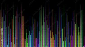 Colorful LED Equalizer Animation