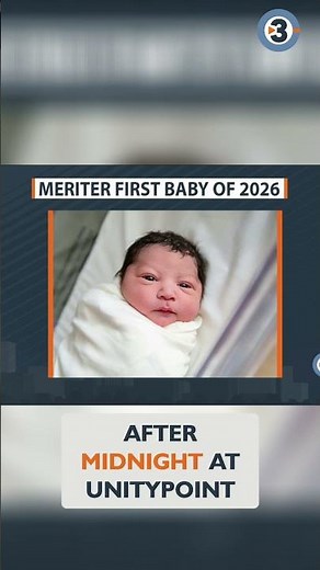 Wisconsin's First Baby of 2026 Born at Meriter! #shorts