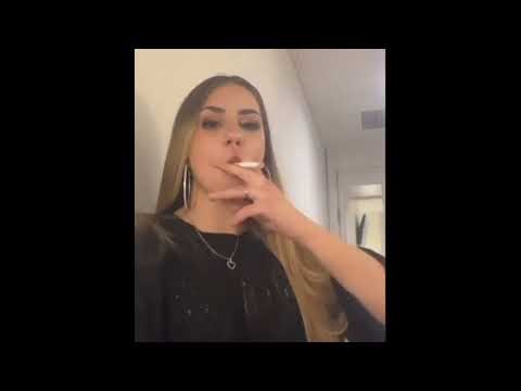 Long Hair Blonde Smoking