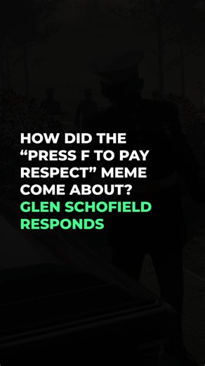 How did the "Press F to pay respect" meme come about? #vgtimes #glenschofield #shorts #gaming