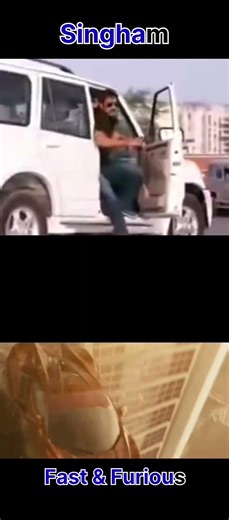 You won’t believe this 🤯 Singham vs Fast & Furious #bollywoodvshollywood #shorts #actionscene