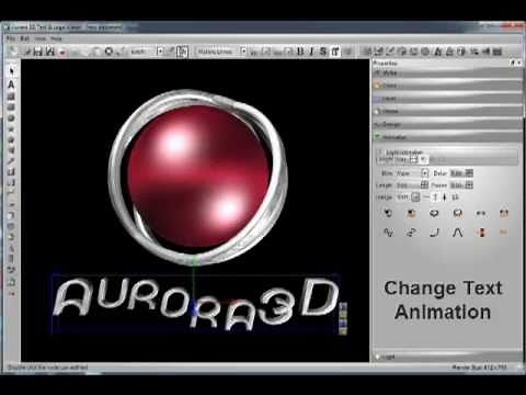 Create 3D Logo Animation by Aurora 3D Text & Logo Maker