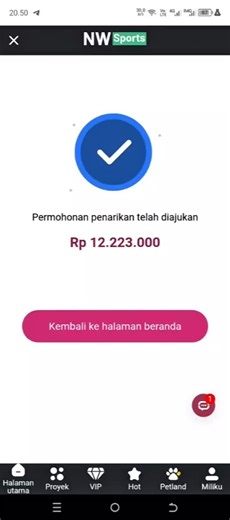 Gampang cara penarikan di NWS bukti nyata #nws #nwsport #investasi #fyp #investasipemula