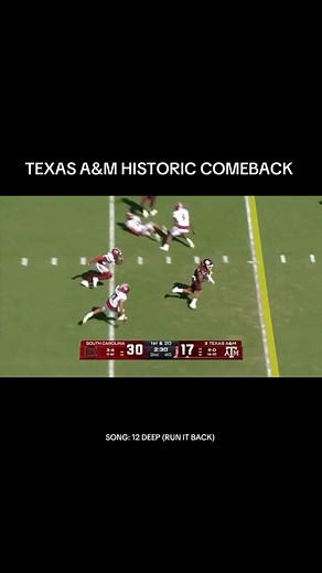 1.5K views · 9.1K reactions | Texas A&M pulls off HISTORIC comeback! Sheeesh ‼️‼️Song: 12 DEEP (Run it Back) by Venjenz. Now on all platforms! | Essay Potna | Facebook