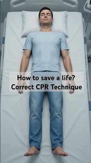 Correct CPR Technique Explained | Chest Compressions Step-by-Step 🩺 | 3D Animation #shorts