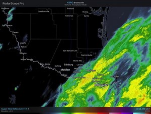 2.1K views · 33 reactions | 9 AM | KBRO Doppler radar shows most of the steady light-moderate rain continues to fall across Cameron and southern/eastern Willacy counties. Rain will slowly continue to shift southeast through the rest of the morning, ending around noon or shortly after. | US National Weather Service Brownsville/Rio Grande Valley Texas | Facebook