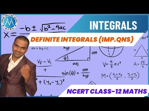 Integrals (Definite Integrals) Important questions |NCERT Class 12 Maths