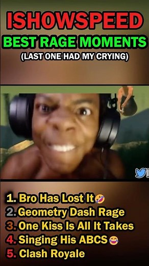 FUNNIEST ISHOWSPEED RAGE MOMENTS🤣🤣 #shorts