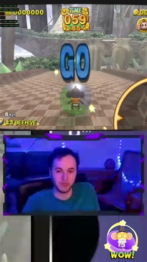 Flight of the bumblebee challenge achievement in Super Monkey Ball 2! #gamecube #retroachievements