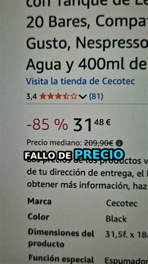 Error de precio en Amazon: smartwatch