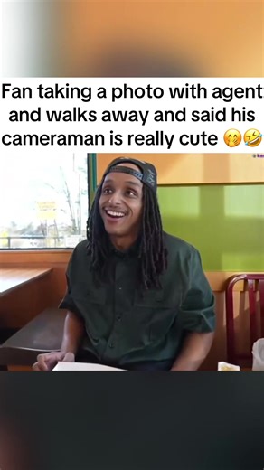Fan taking a photo with agent and walks away and said his cameraman is really cute 🤭🤣 #agent #agent00 #cameraman #viral #fyp