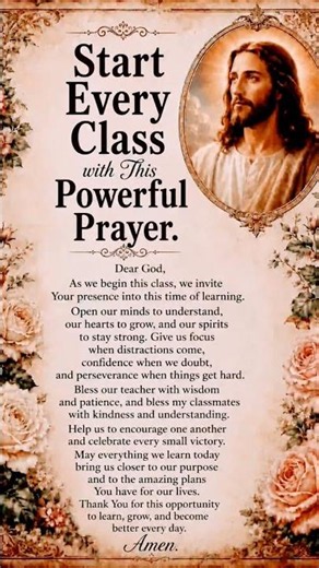 Start Every Class with this Powerful Prayer #jesus