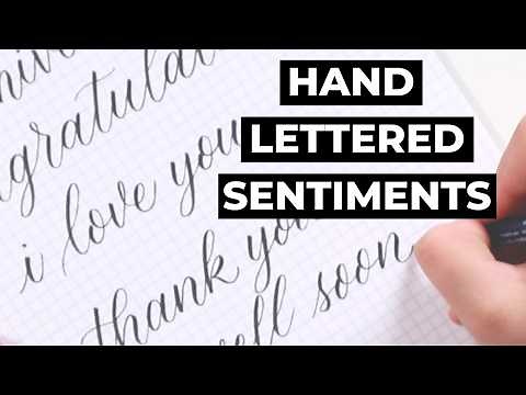 DIY Hand-Lettered Greeting Card Sentiments