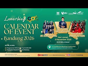 Live - Launching Calendar Of Event bandung 2026
