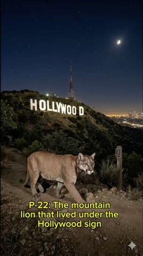 She lived under the Hollywood sign… for over 10 years.#animals #wildlife