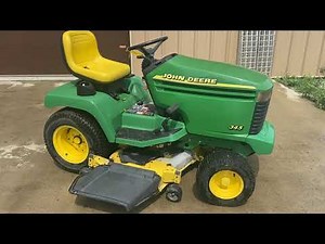 SOLD: John Deere 345 (48″) Garden Tractor