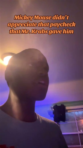 Mickey Mouse gets a fake paycheck #funny ￼