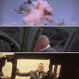 James Bond reaches for the sky. What’s your favourite 007 helicopter sequence? | James Bond 007